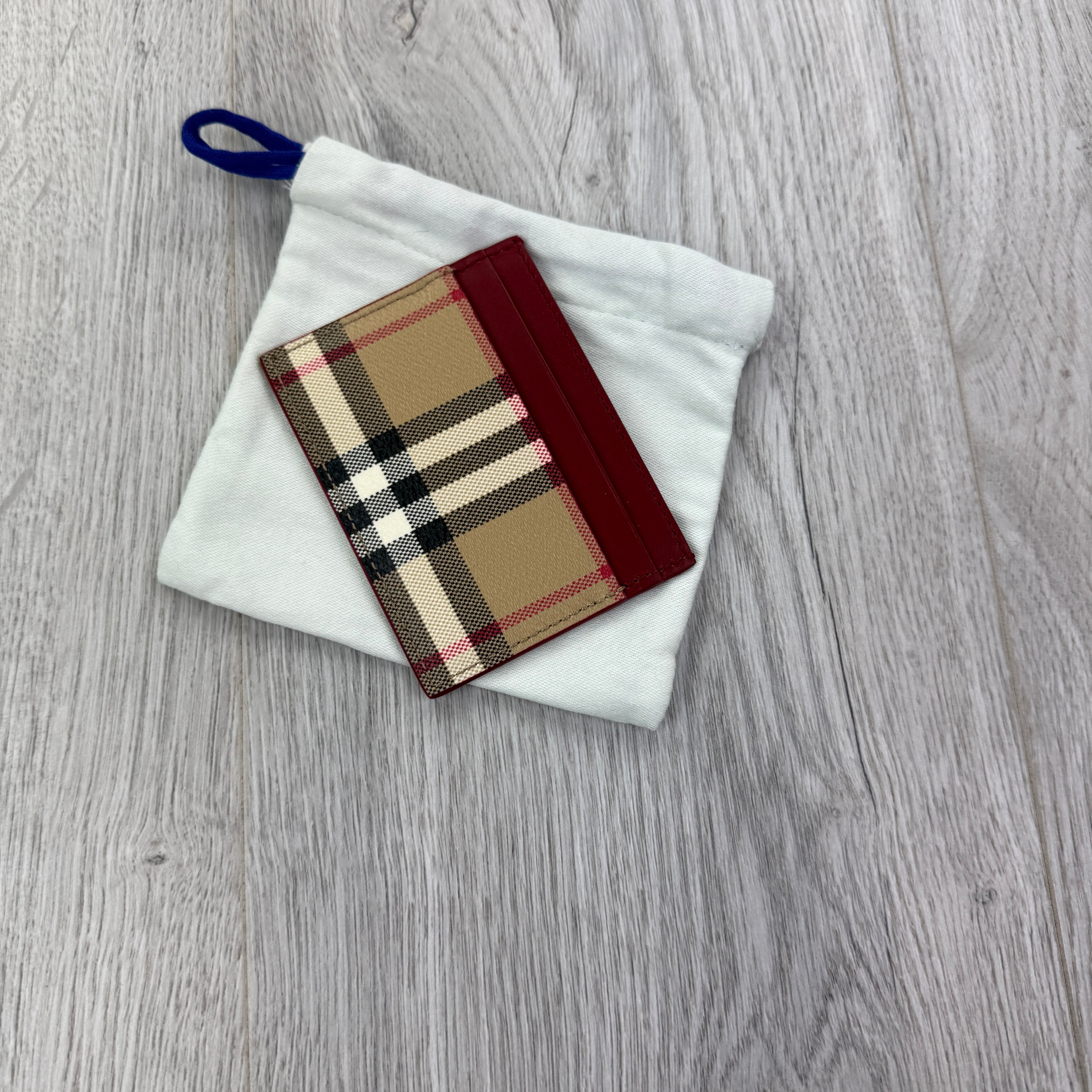 Burberry Vintage Check and Leather Card Case