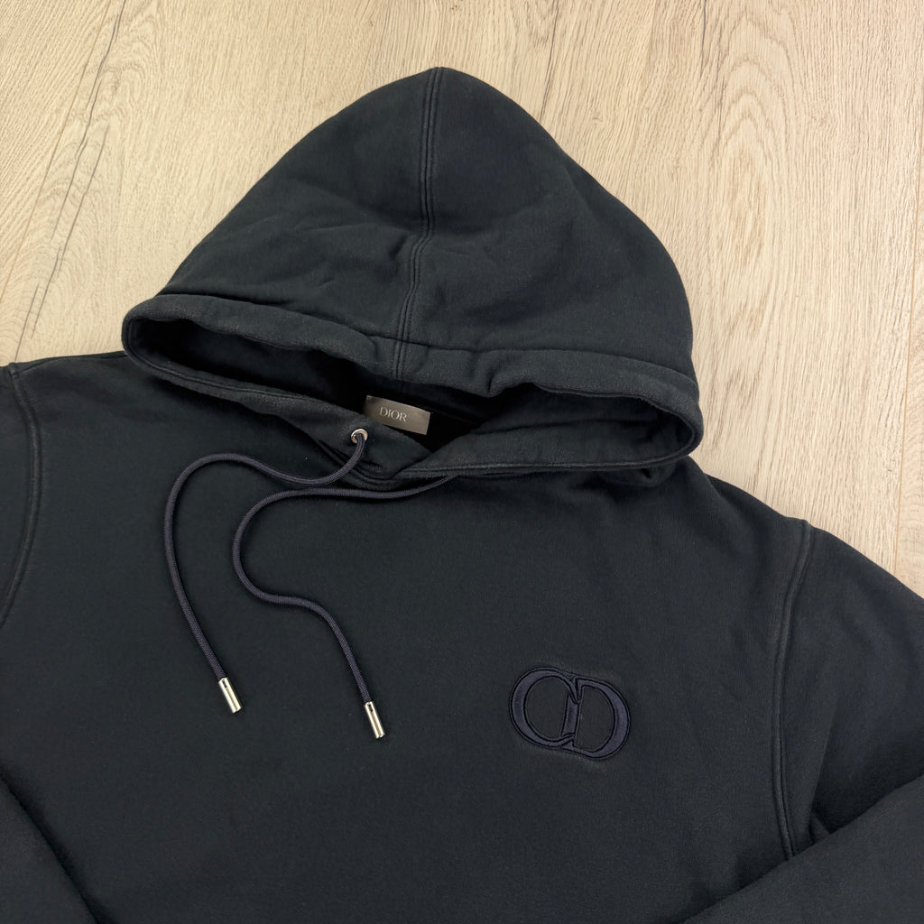 Dior Men’s Navy Pullover Hoodie - XL Slim