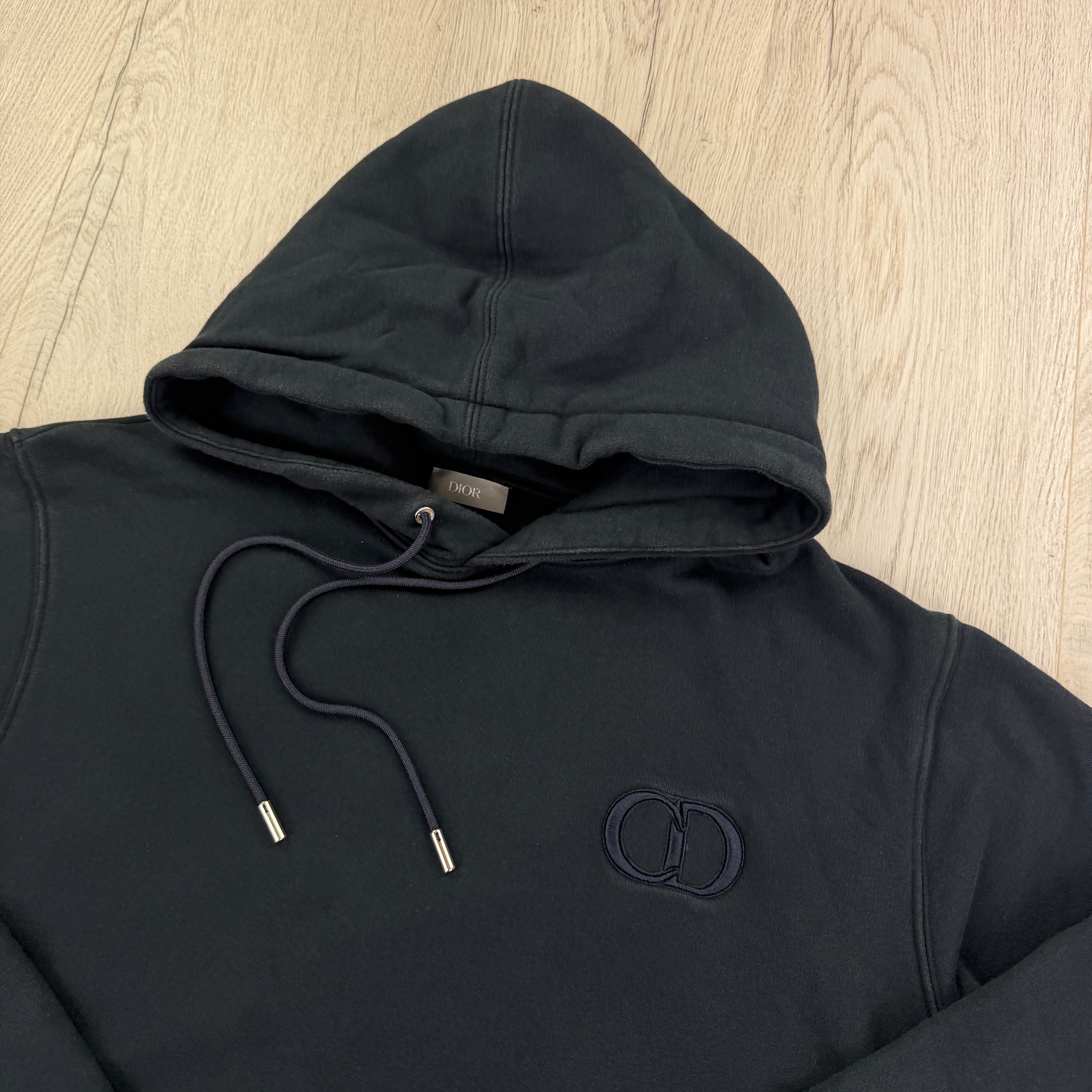Dior Men’s Navy Pullover Hoodie - XL Slim