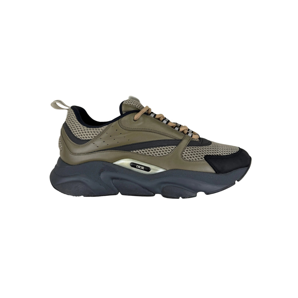 Dior B22 Men’s Khaki Grey Runners - 44 (Fit 9/9.5)