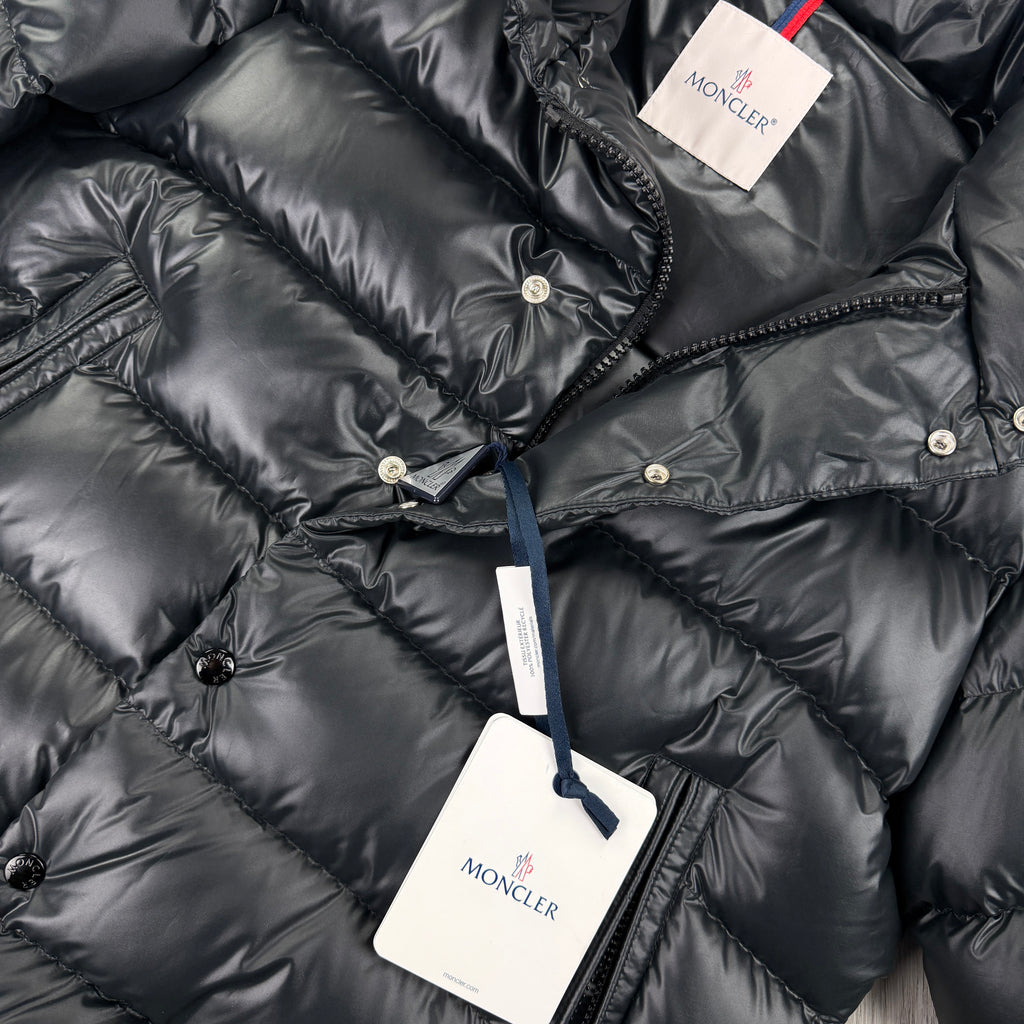 Moncler Men’s Lule Black Zip-up Down Jacket