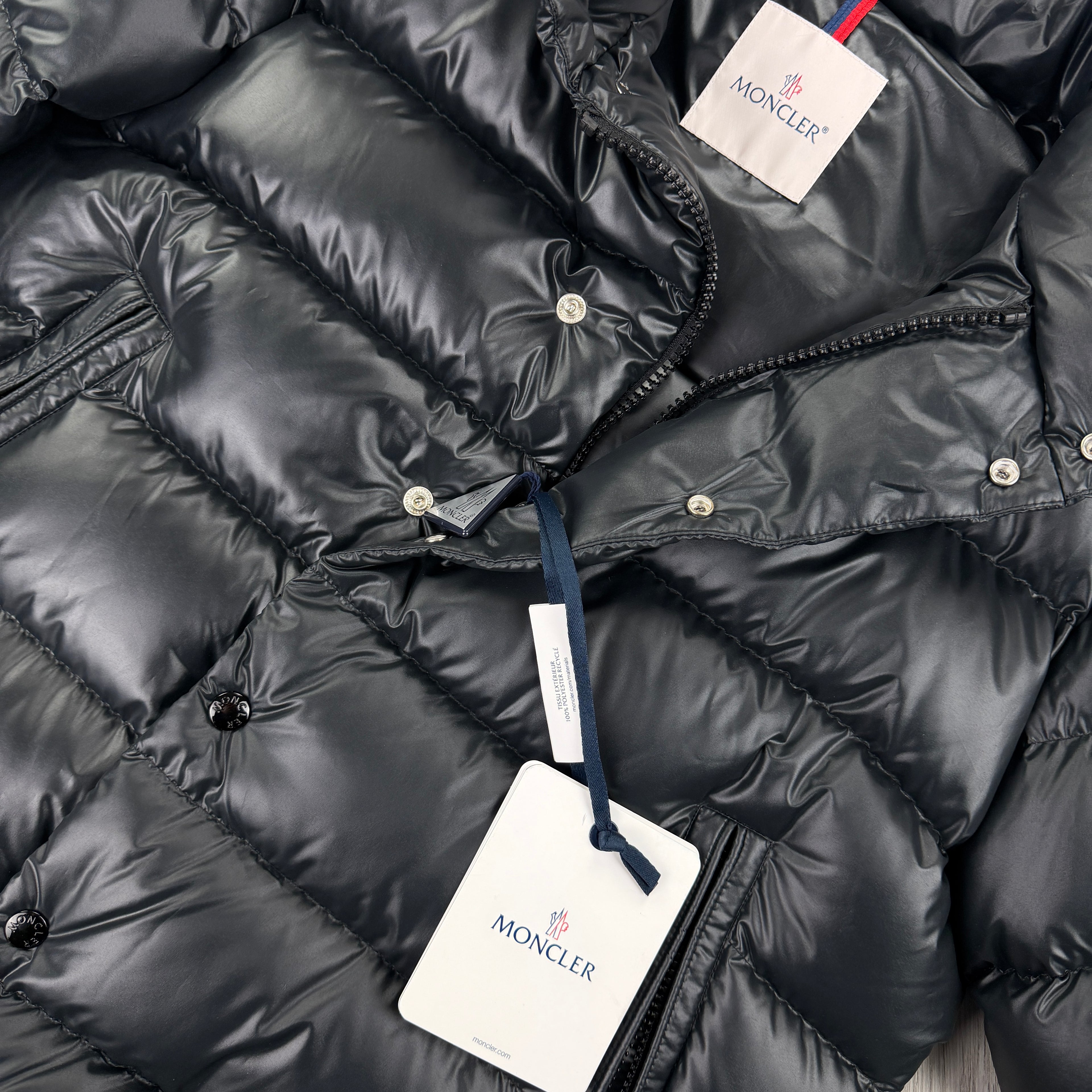 Moncler Men’s Lule Black Zip-up Down Jacket