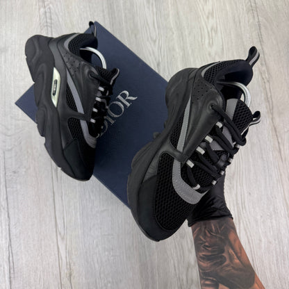 Dior B22 Men’s Triple Black Runners - 43 (Fit Uk 8.5)