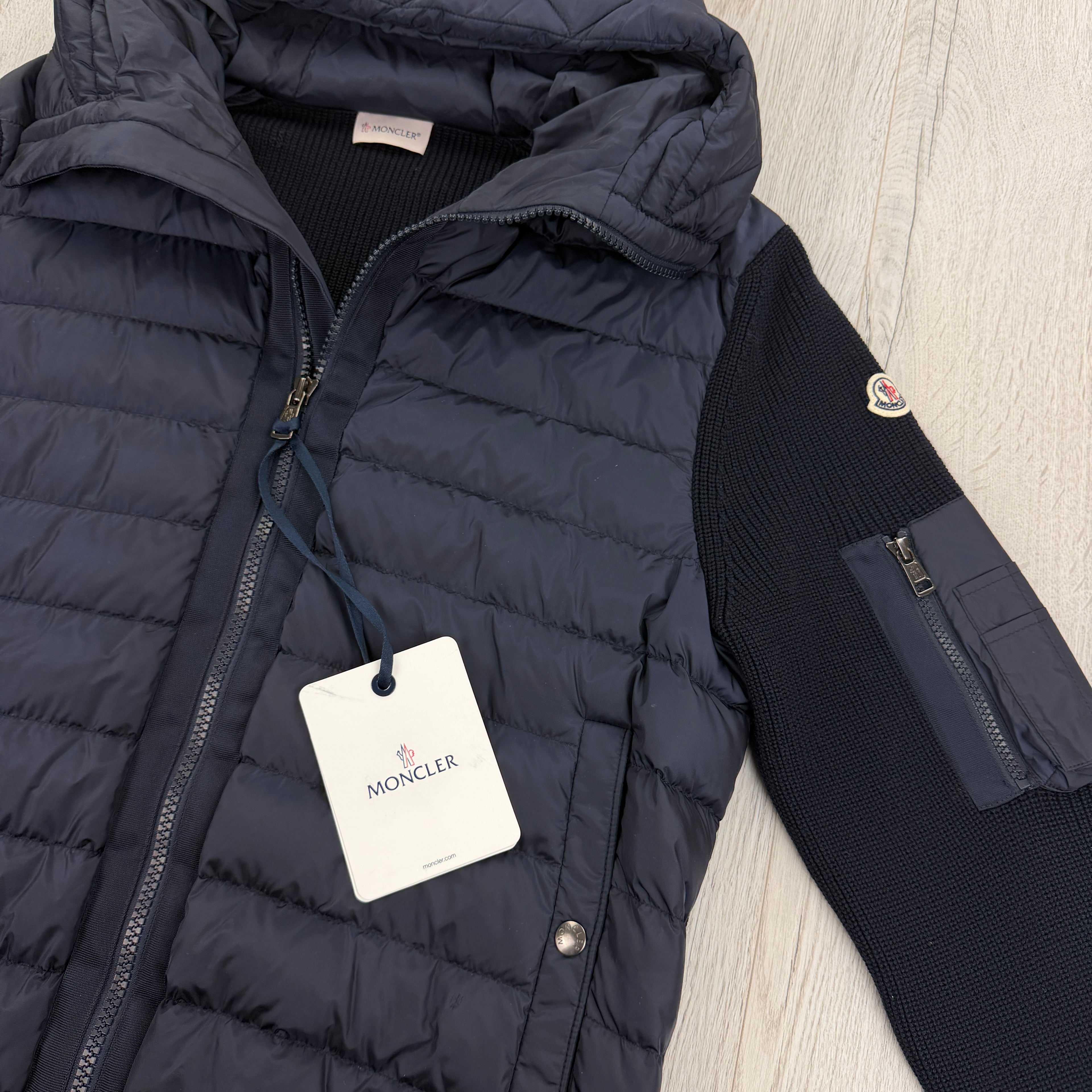 Moncler Men’s Navy Maglia Tricot Cardigan - XL