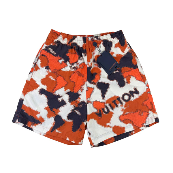 Louis Vuitton Men’s Orange Camo Swim Shorts - XS/Small