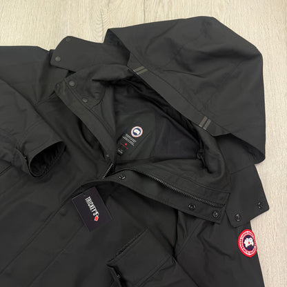 Canada Goose Men’s Black Barclay Rain Jacket - Large