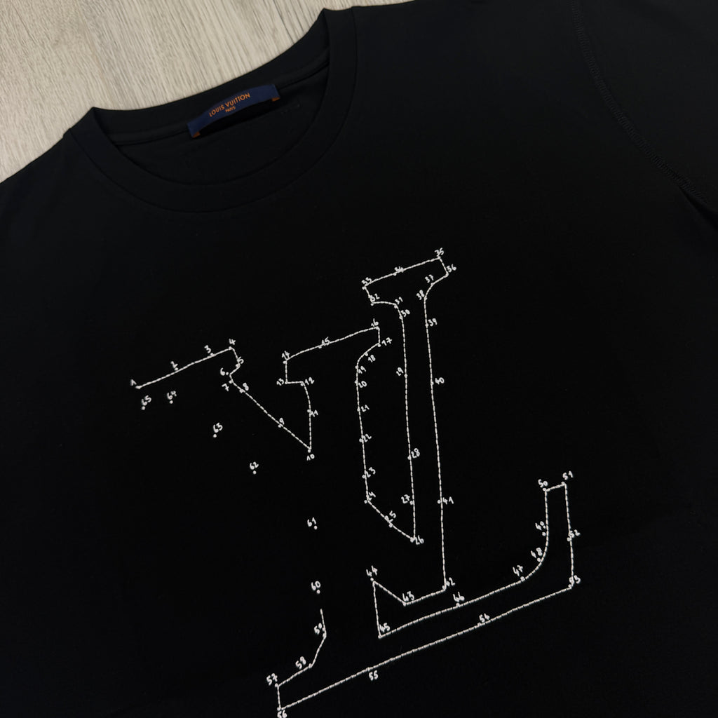 Louis Vuitton Men’s Black Connect Dots T-shirt - XL
