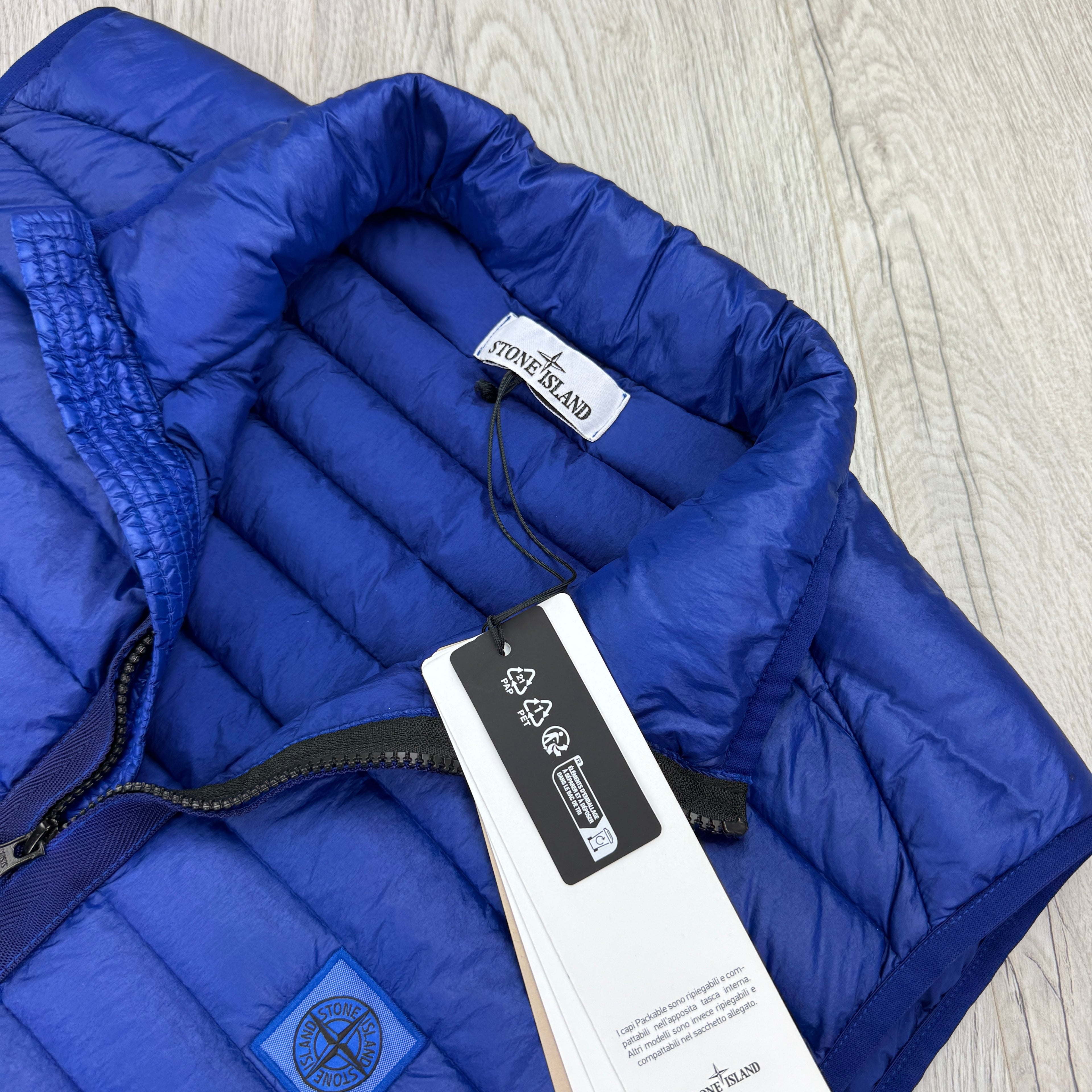 Stone Island Men’s Royal Blue Down Gilet