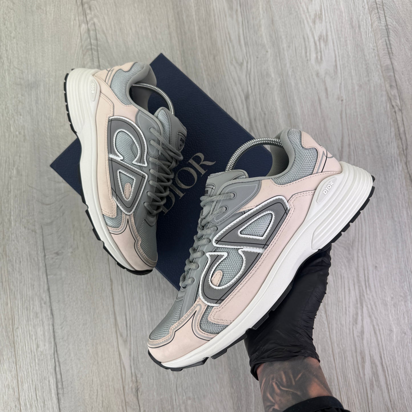 Dior B30 Men’s Grey / Light Pink Trainers - 45 (Fit Uk 11)
