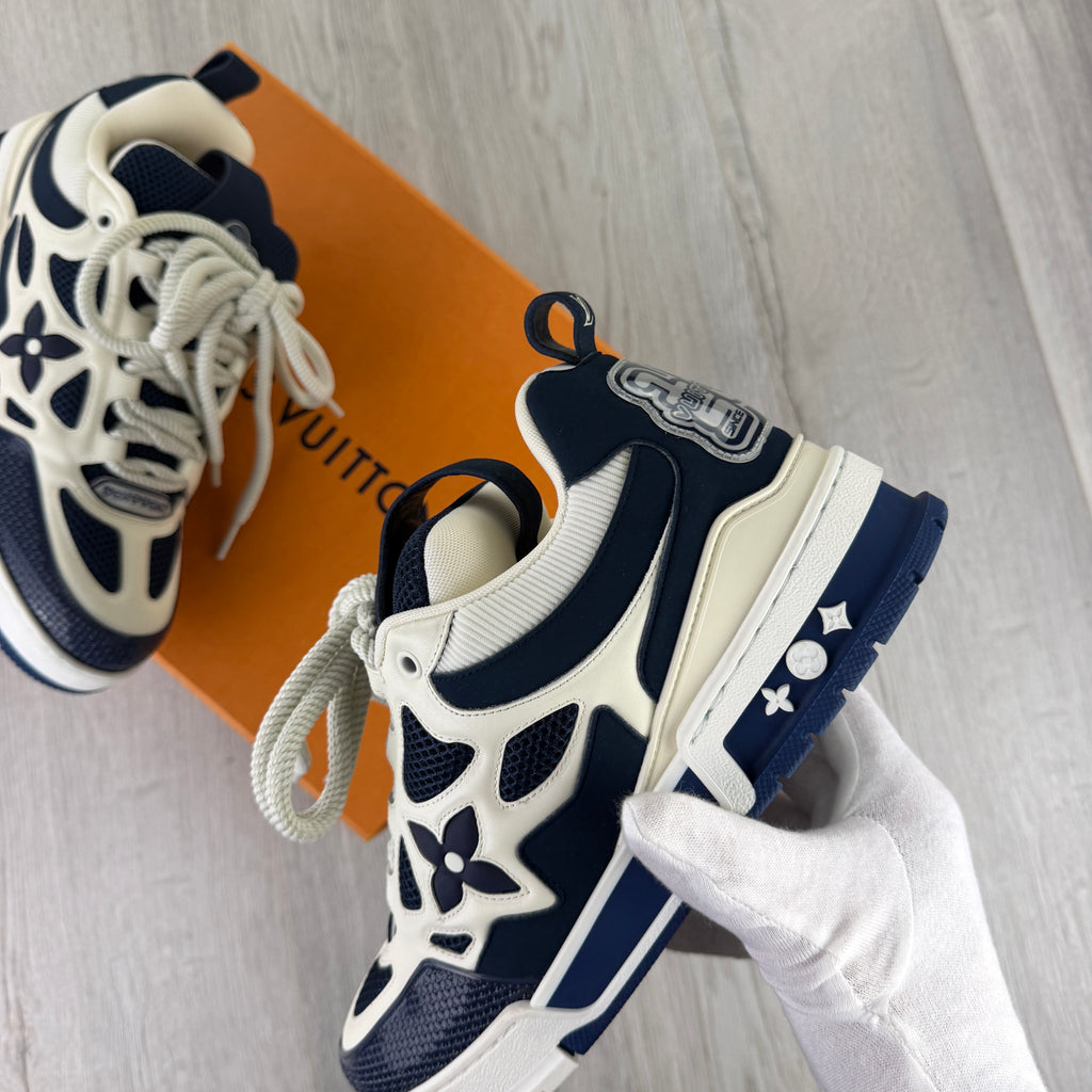 Louis Vuitton Men’s Navy & White Skate Trainers - Uk 8 (Fit 8.5/9)