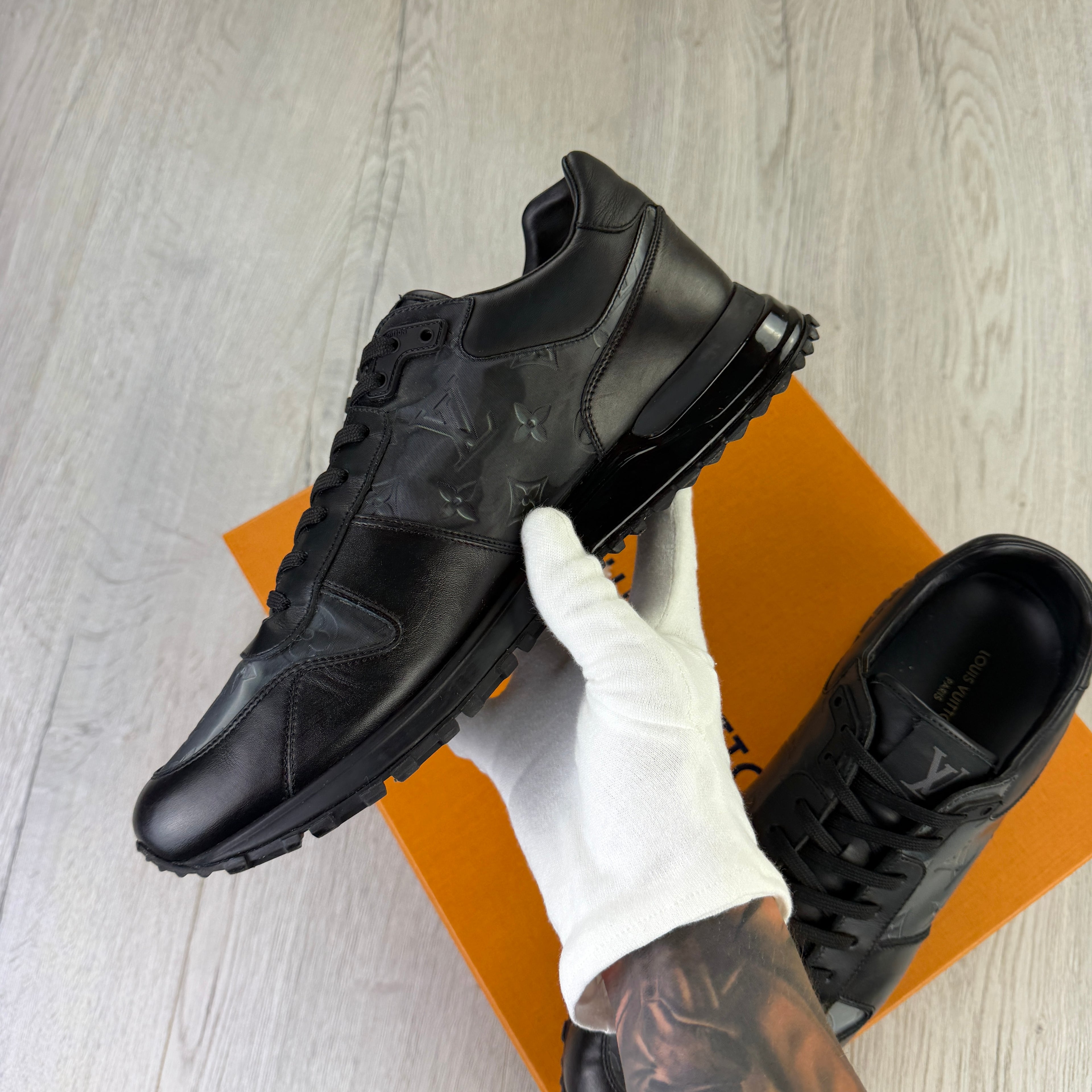 Louis Vuitton Men’s Black Run Away Trainers - Uk 9.5 (Fit 10)