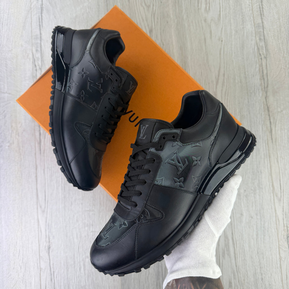 Louis Vuitton Men’s Black Run Away Trainers - Uk 9 (Fit 9.5)