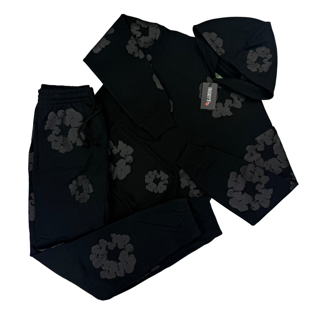 Denim Tears Men’s All Black Full Tracksuit