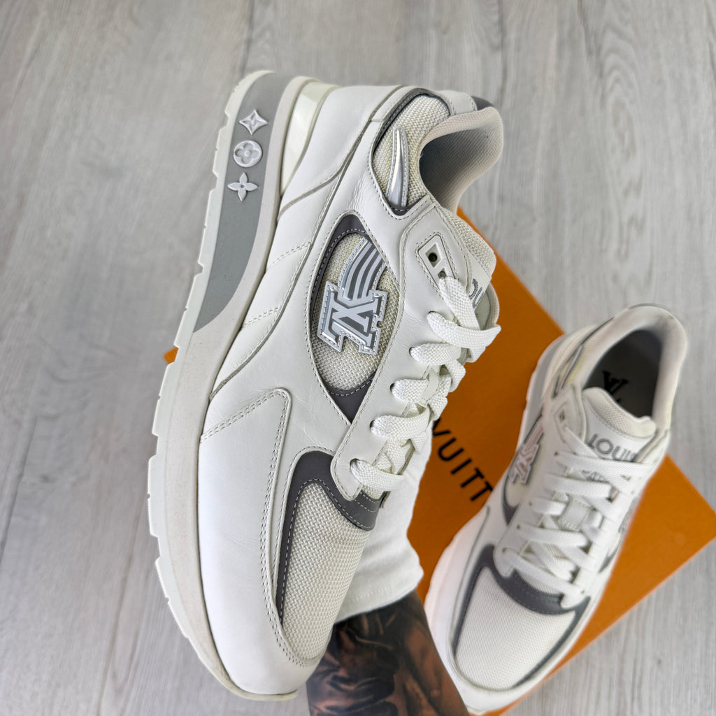 Louis Vuitton Men’s White Run Away Trainers - Uk 8 (Fit Uk 8.5)