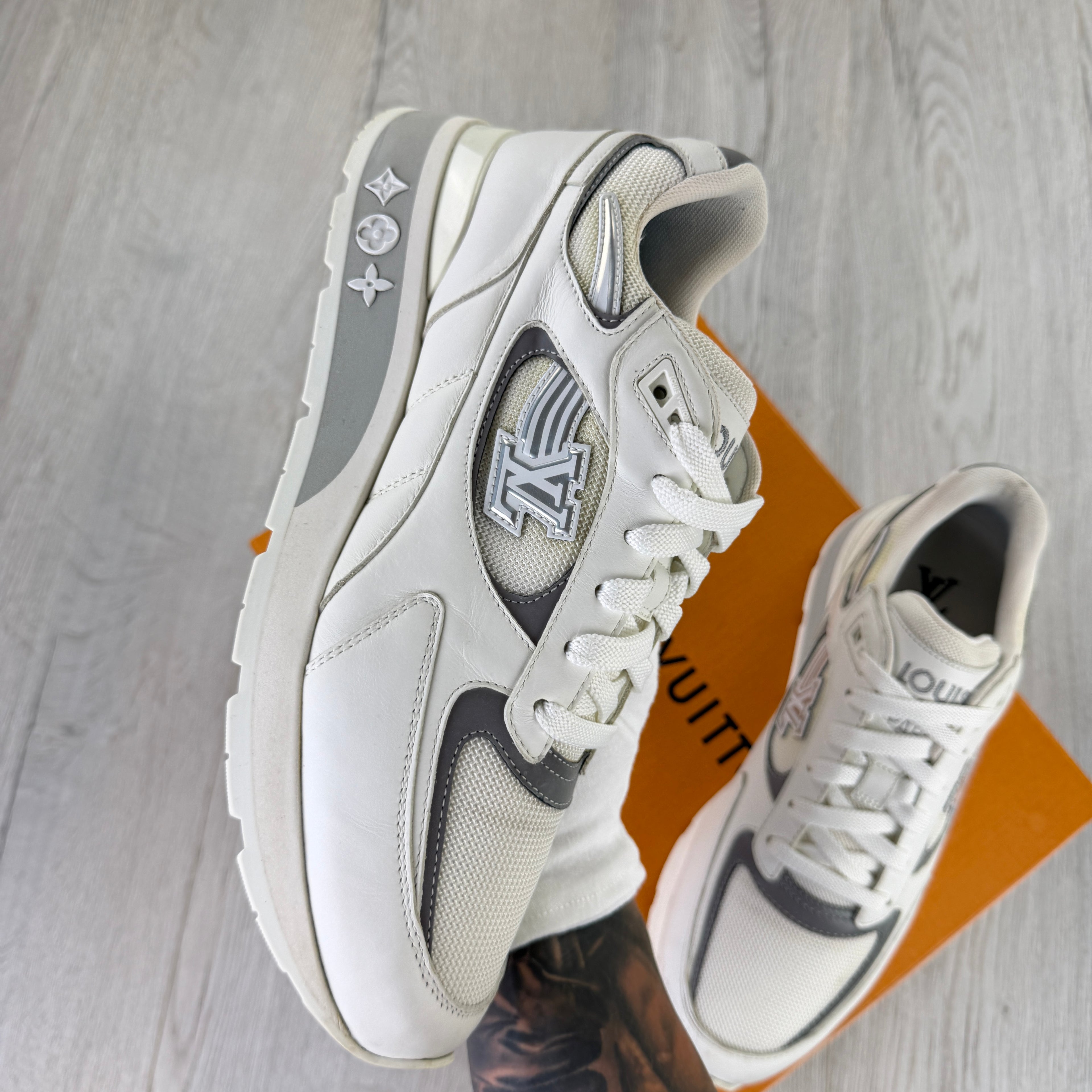 Louis Vuitton Men’s White Run Away Trainers - Uk 8 (Fit Uk 8.5)