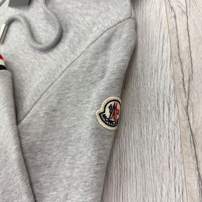 Moncler Men’s Maglia Zip-up Grey Hoodie - Medium