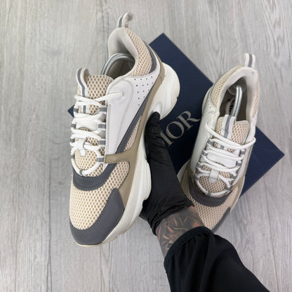 Dior B22 Men’s Cream Beige White Trainers - 44 (Fit Uk 9/9.5)