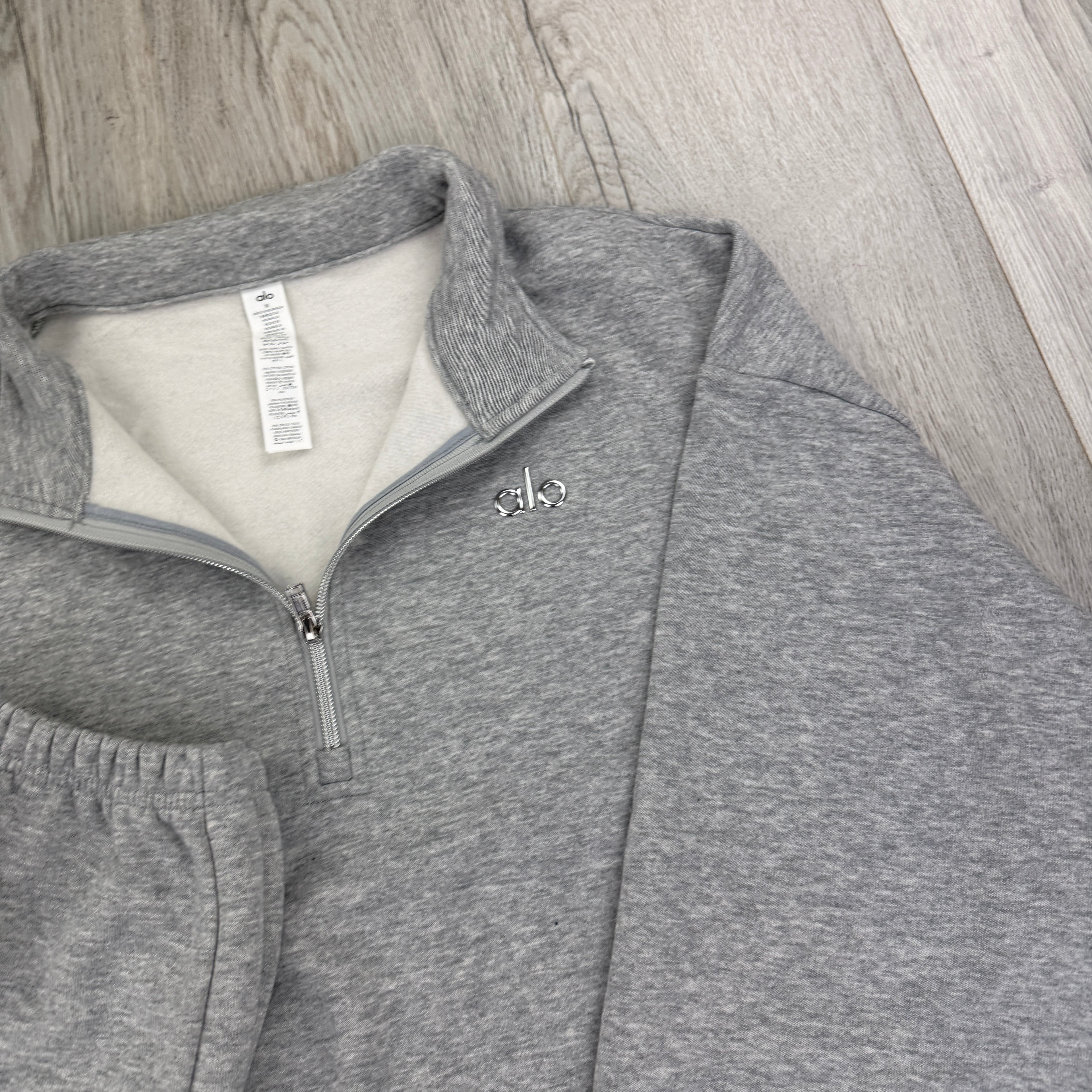 Alo Men’s Grey Full Tracksuit Relaxed Fit