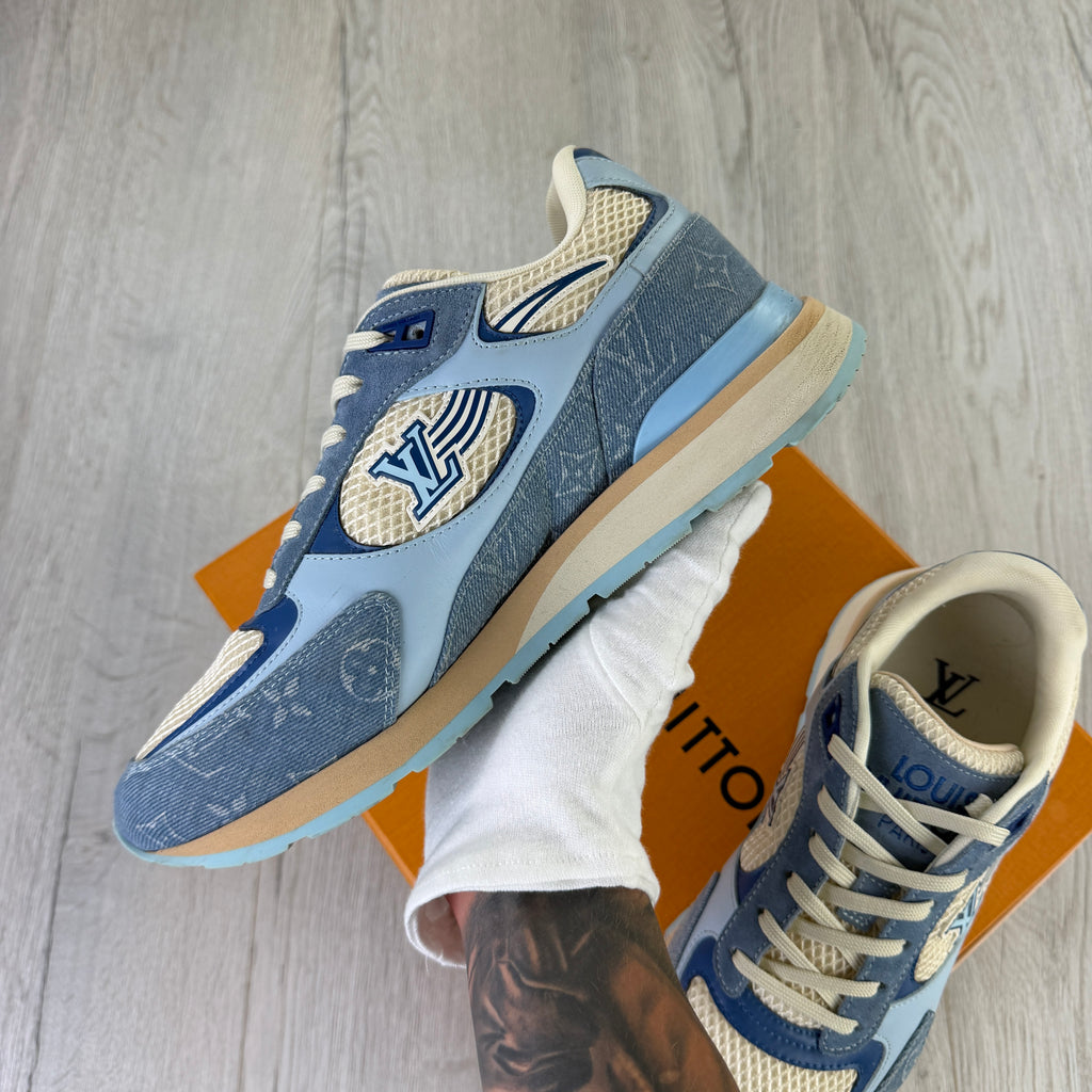 Louis Vuitton Men’s Blue Run Away Trainers - Uk 7.5 (Fit Uk 8)