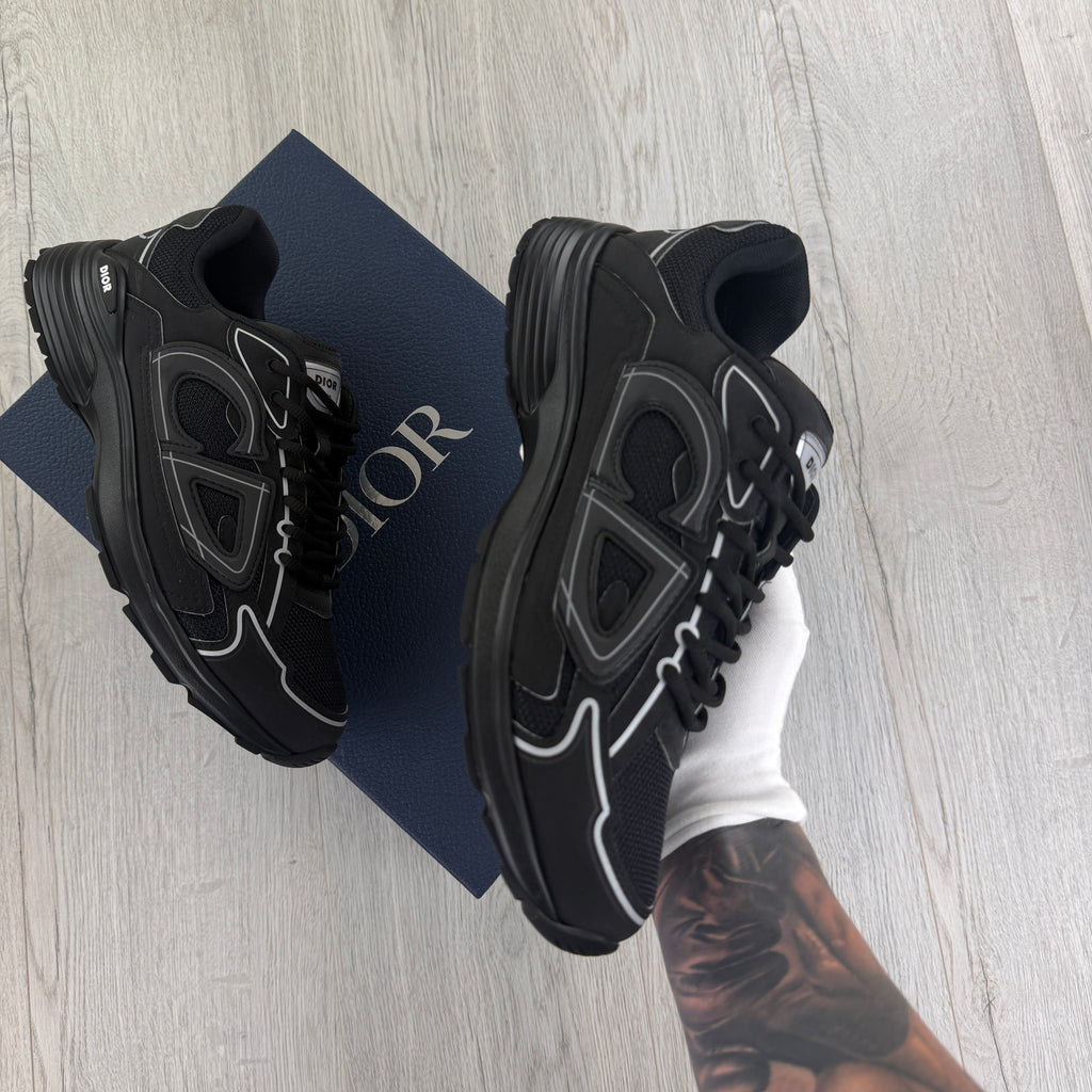 Dior B30 Men’s Triple Black Trainers - 42 (Fit Uk 8)
