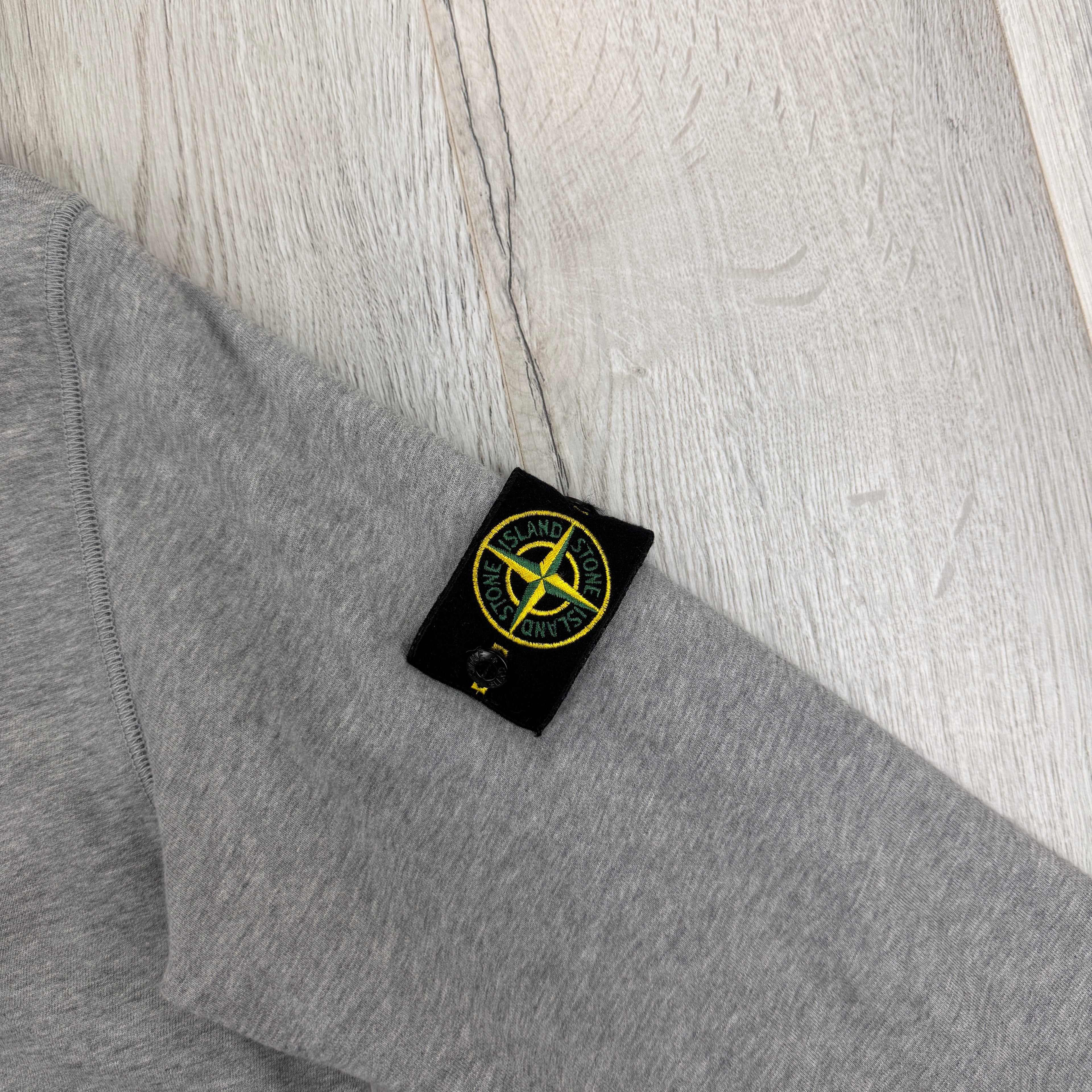 Stone Island Men’s Grey Zip-up Hoodie - Large