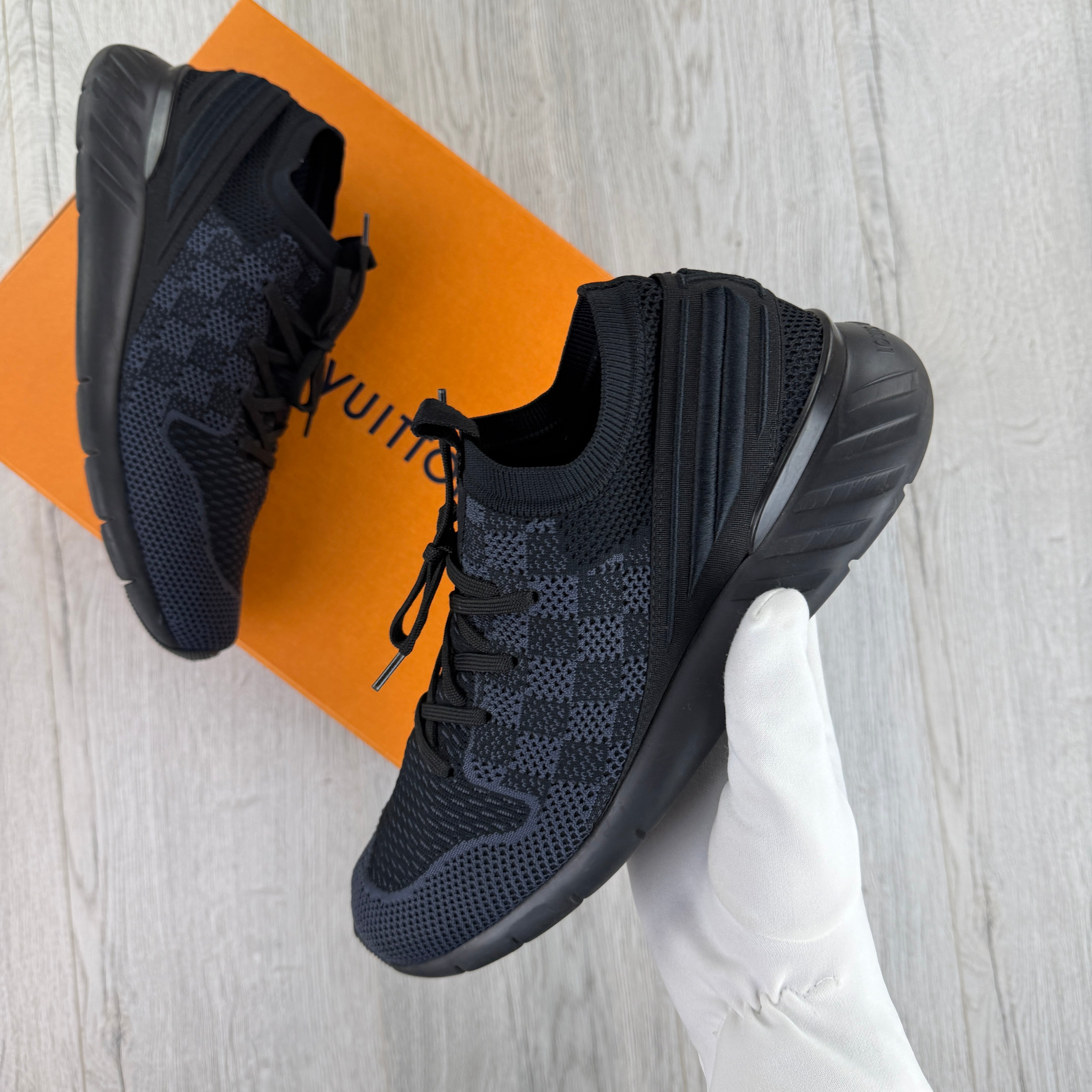 Louis Vuitton Men’s Black Fastline Trainers - Uk 8.5