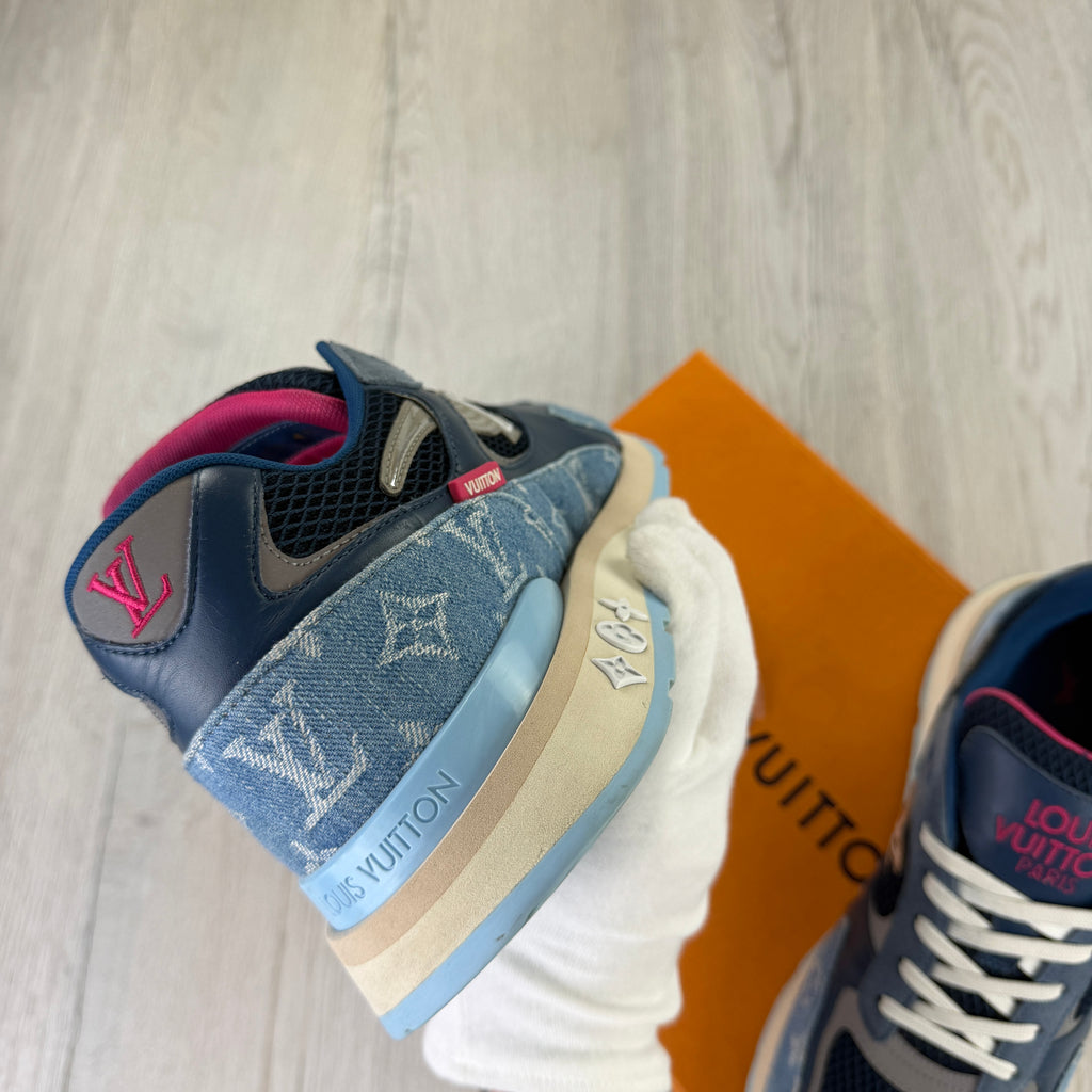 Louis Vuitton Men’s Blue Run Away Trainers - Uk 10 (Fit Uk 10.5)