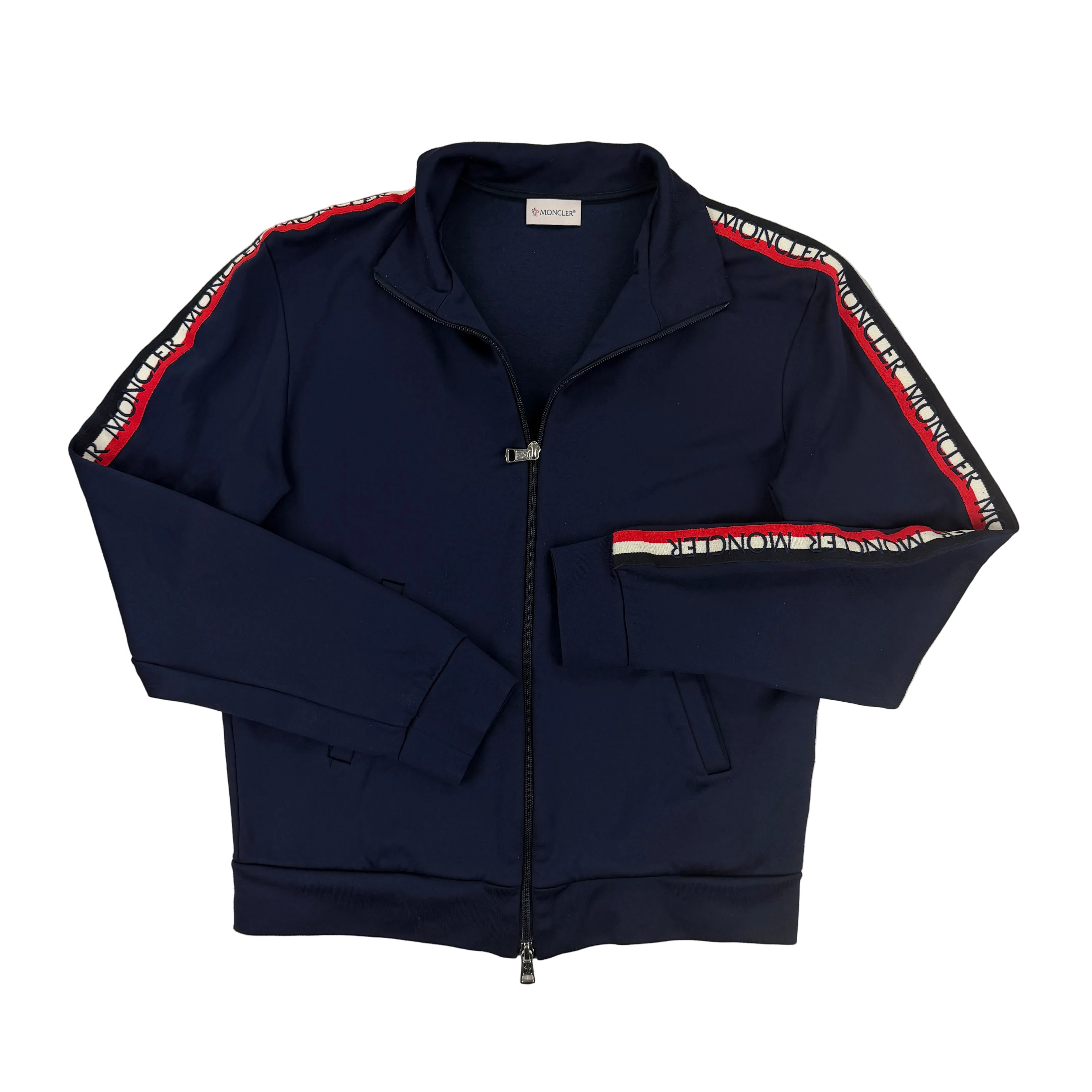 Moncler Men’s Navy Zip-up Track Jacket - XS
