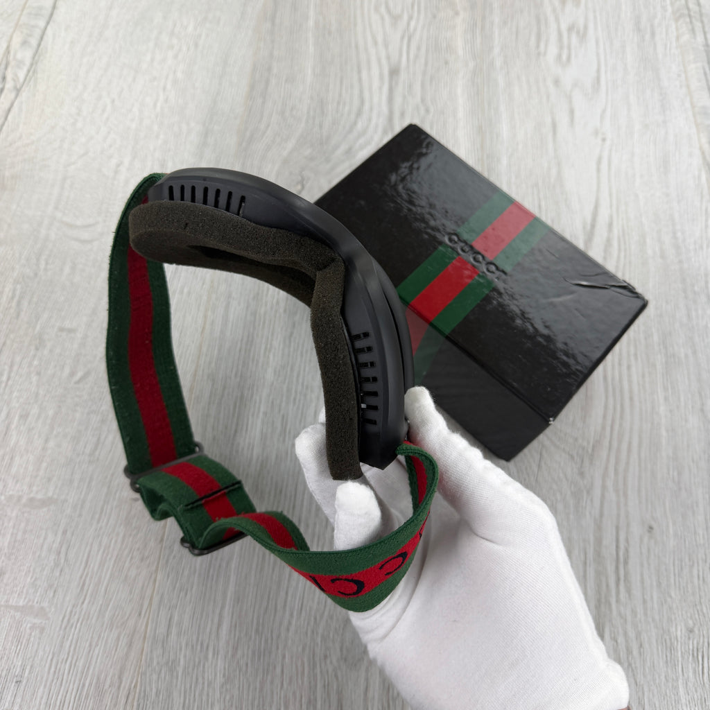 Gucci GG Stripe Ski Goggles