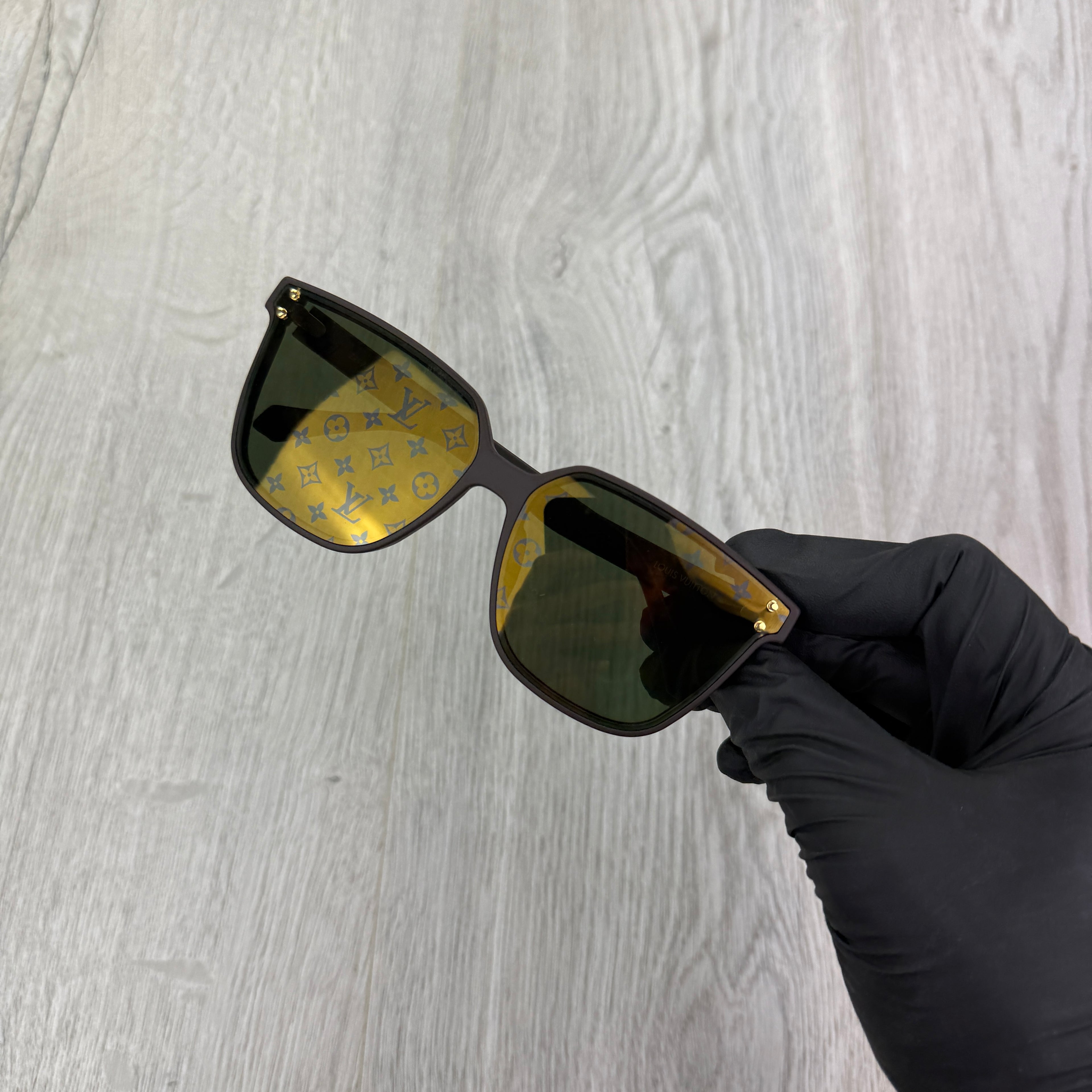 Louis Vuitton Brown Monogram Waimea Large Square Sunglasses