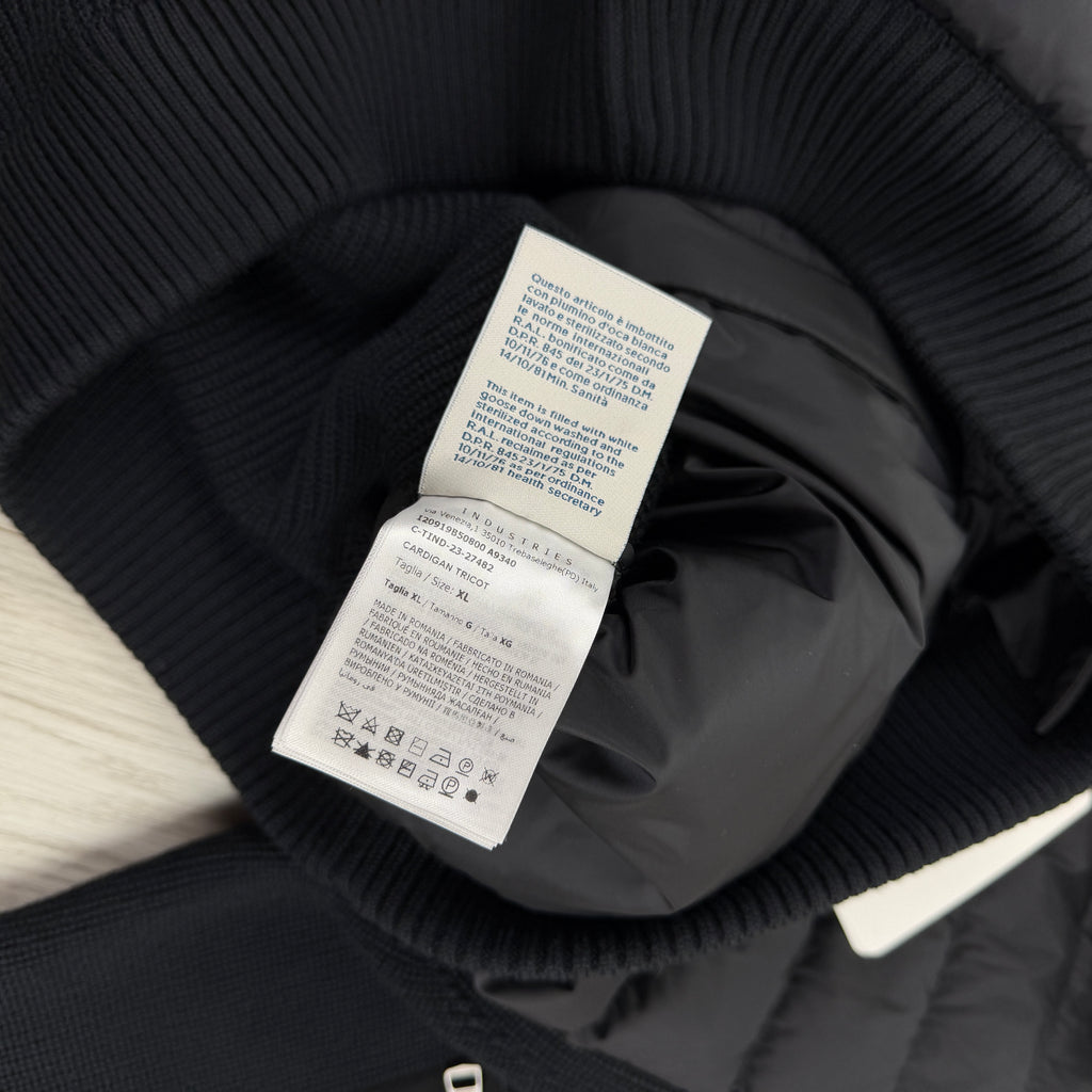 Moncler Men’s Black Maglia Tricot Cardigan - XL