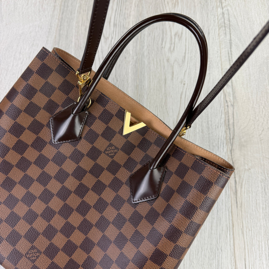 Louis Vuitton Women’s Kensington Handbag Damier Tote Bag
