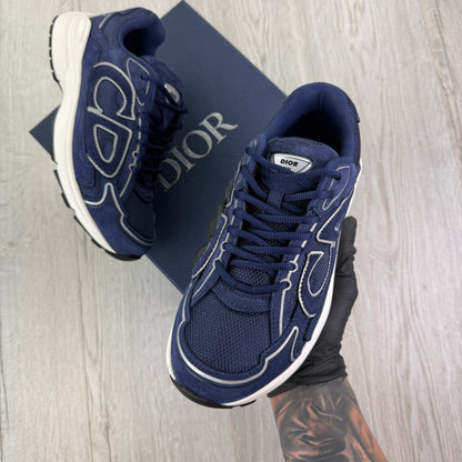 Dior B30 Men’s Full Suede Navy Trainers - 40 (Uk 6/6.5)