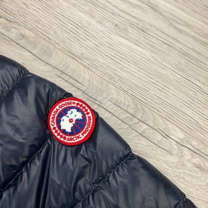 Canada Goose Men’s Navy Zip-up Hybridge Down Jacket - Small