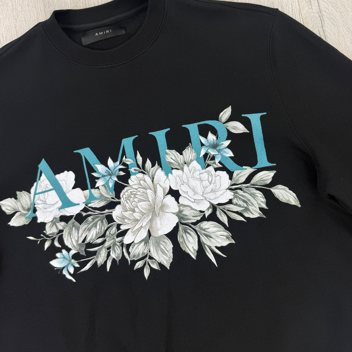 Amiri Men’s Black Crewneck Jumper - Medium