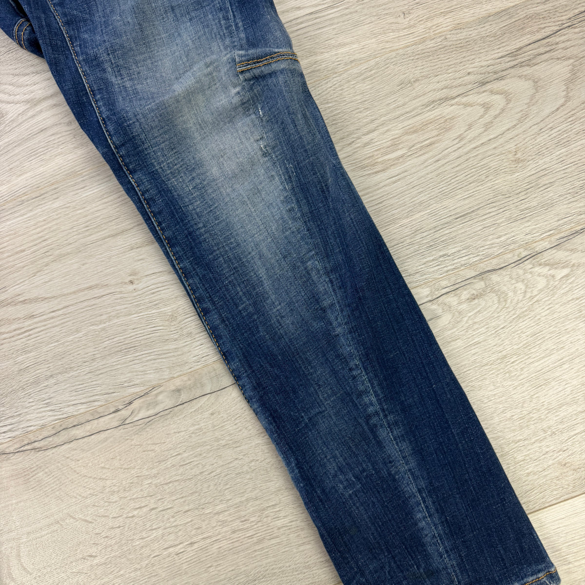 Dsquared2 Men’s Blue Distressed Twist Jeans - 48 (Uk 30)