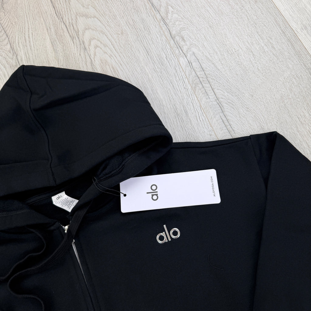 Alo Men’s Black Full Zip Hoodie