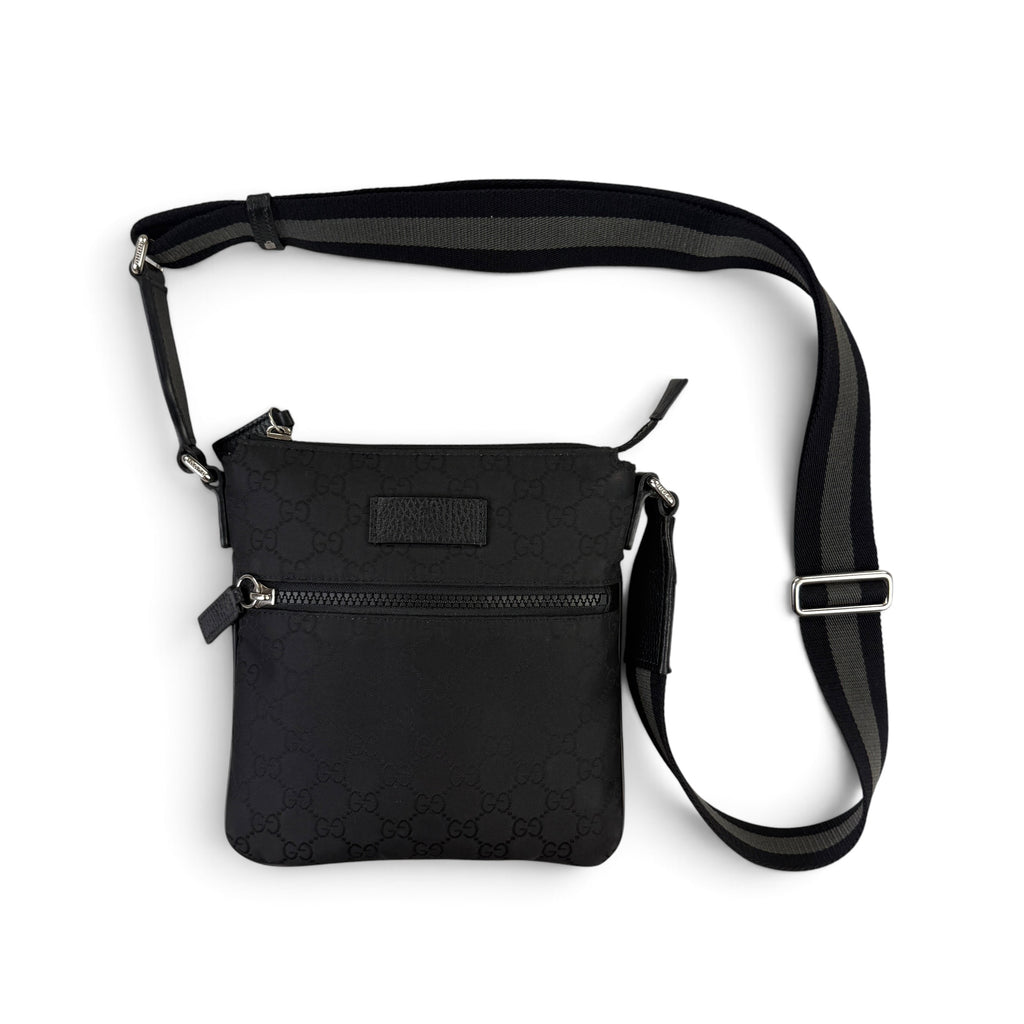 Gucci Men’s GG Black Small Side Bag