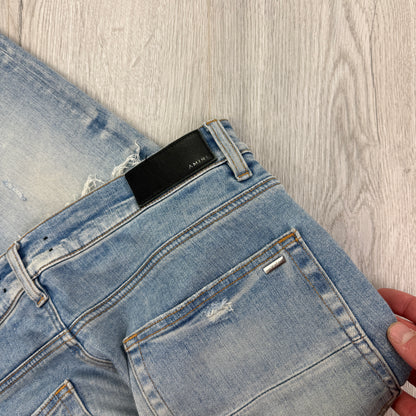 Amiri MX1 Denim Distressed Ripped Jeans - Uk 34