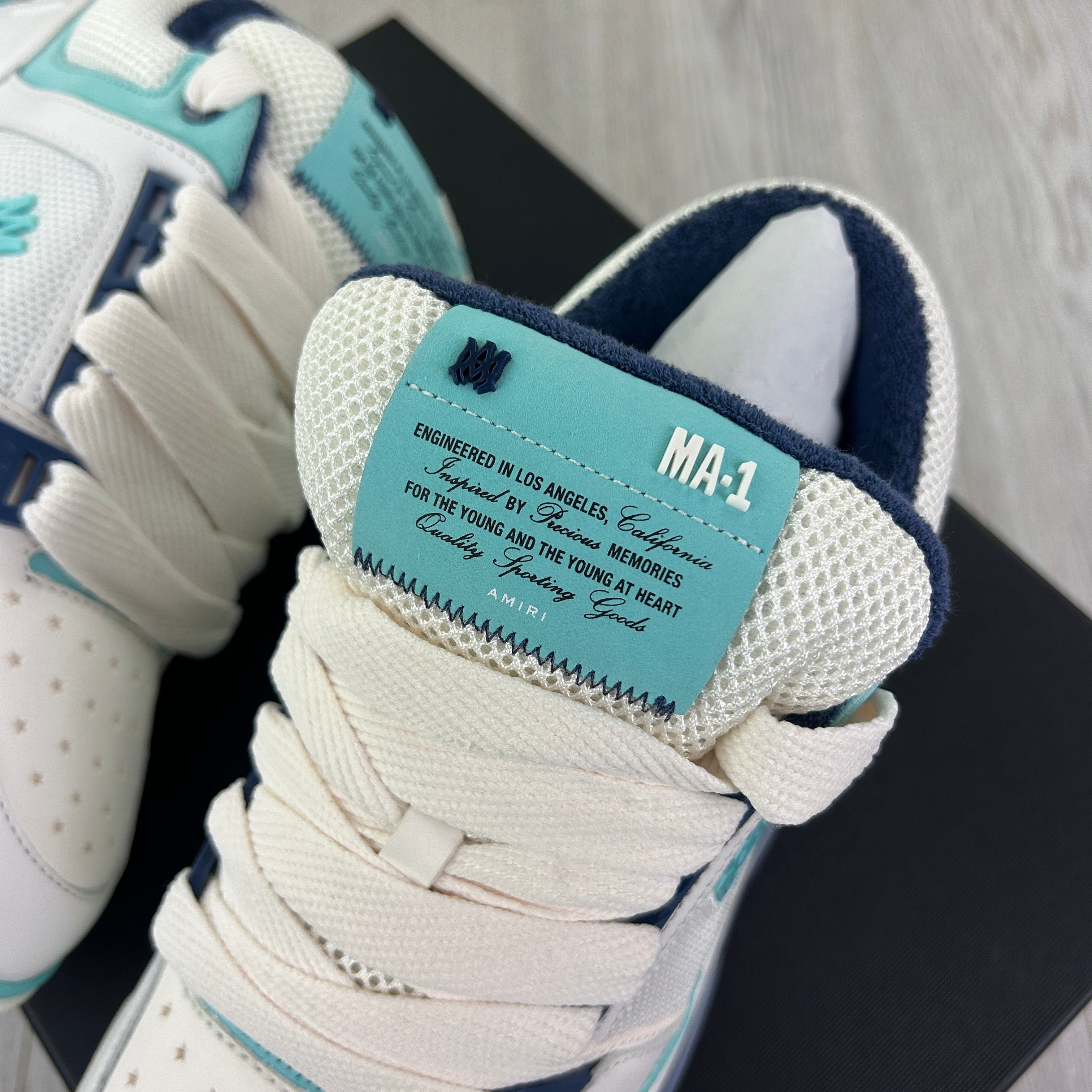 Amiri MA-1 Men’s Turquoise & White Trainers