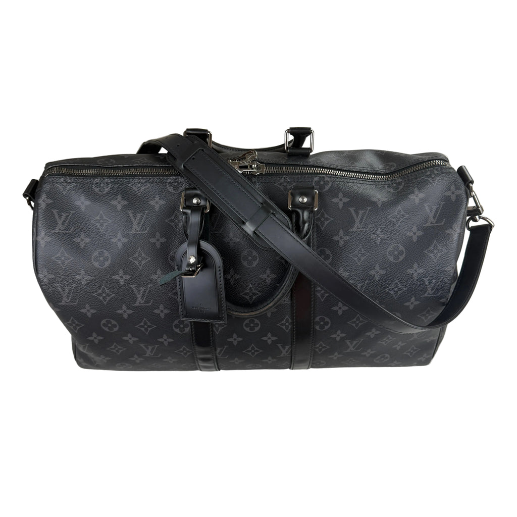 Louis Vuitton Men’s Black Monogram Keepal Bag - 45