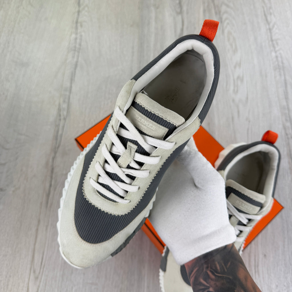 Hermes Men’s Beige Bouncing Sneakers - 43 (Uk 9)