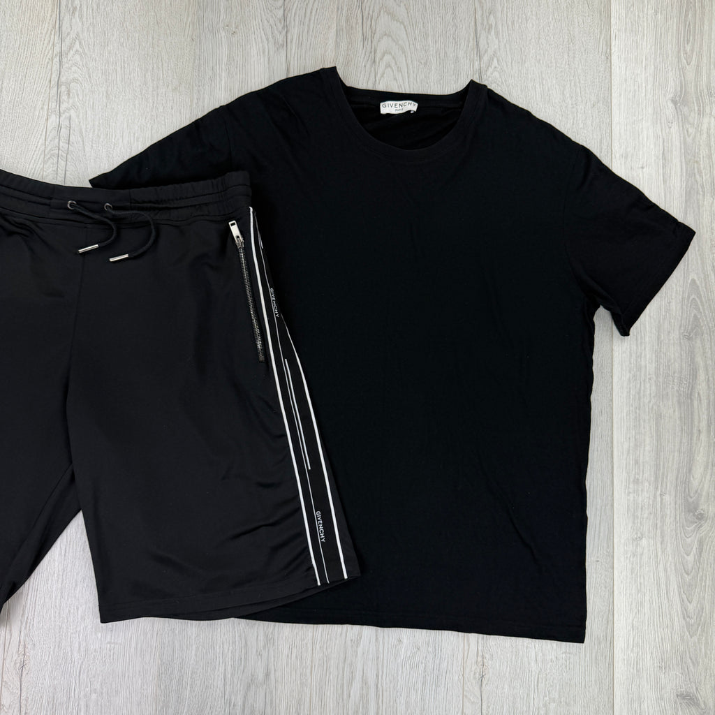 Givenchy Men’s Black T-shirt & Shorts Set - L/XL