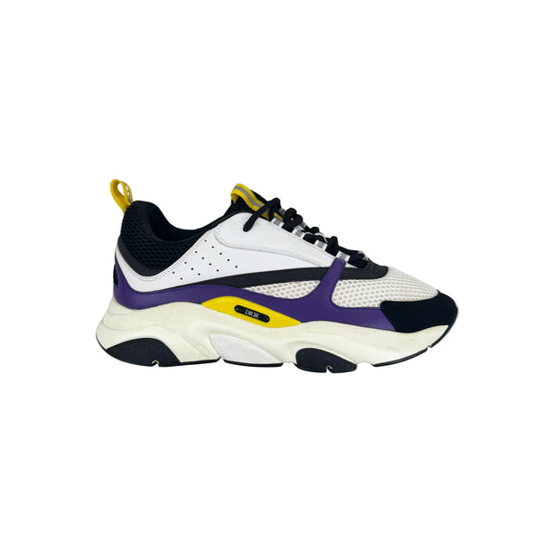 Dior B22 Men’s Purple Yellow White Runners - 45 (Fit Uk 10)