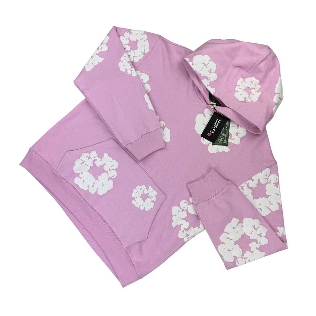 Denim Tears Baby Pink Pullover Hoodie