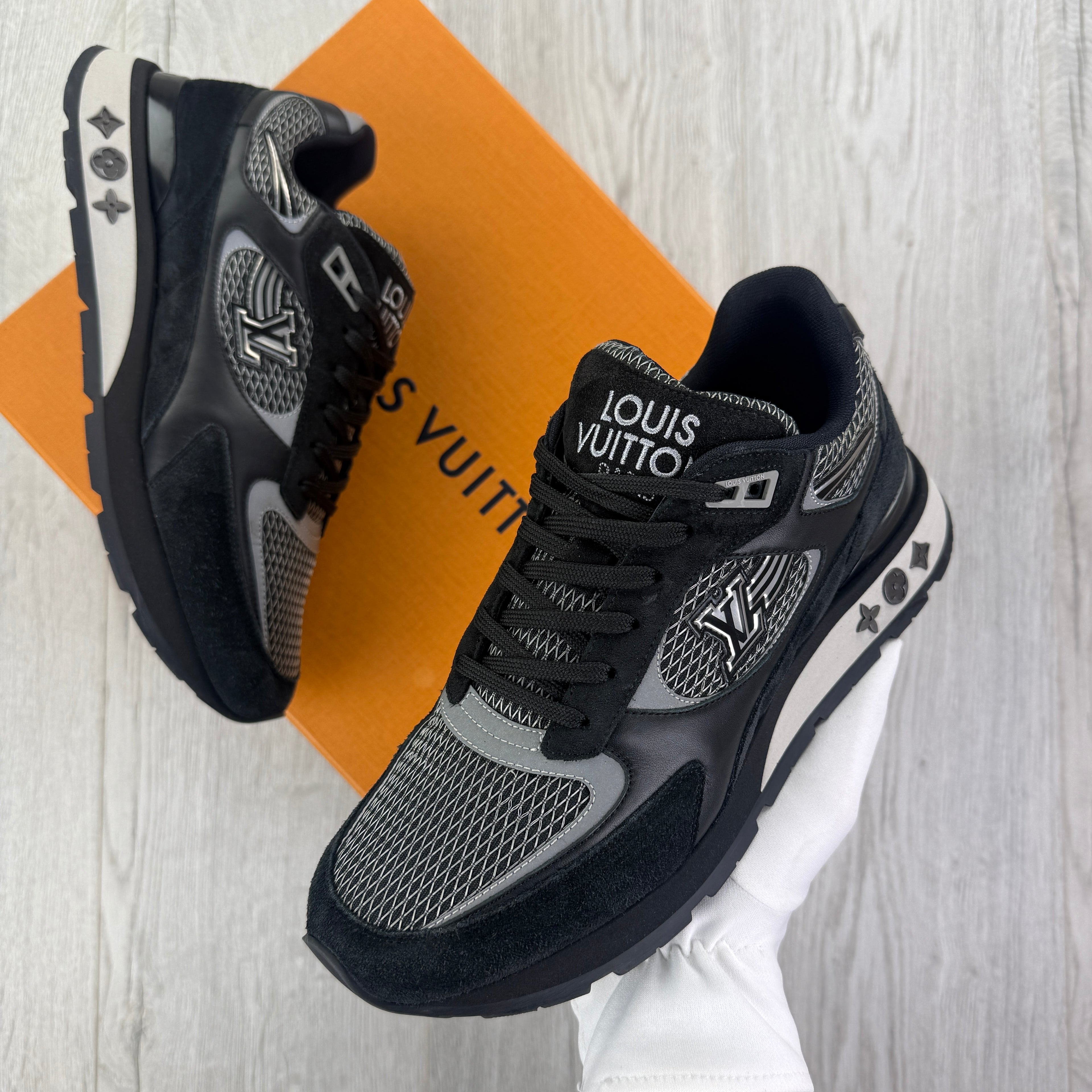 Louis Vuitton Men’s Black Run Away Trainers - Uk 6 (Fit Uk 7)