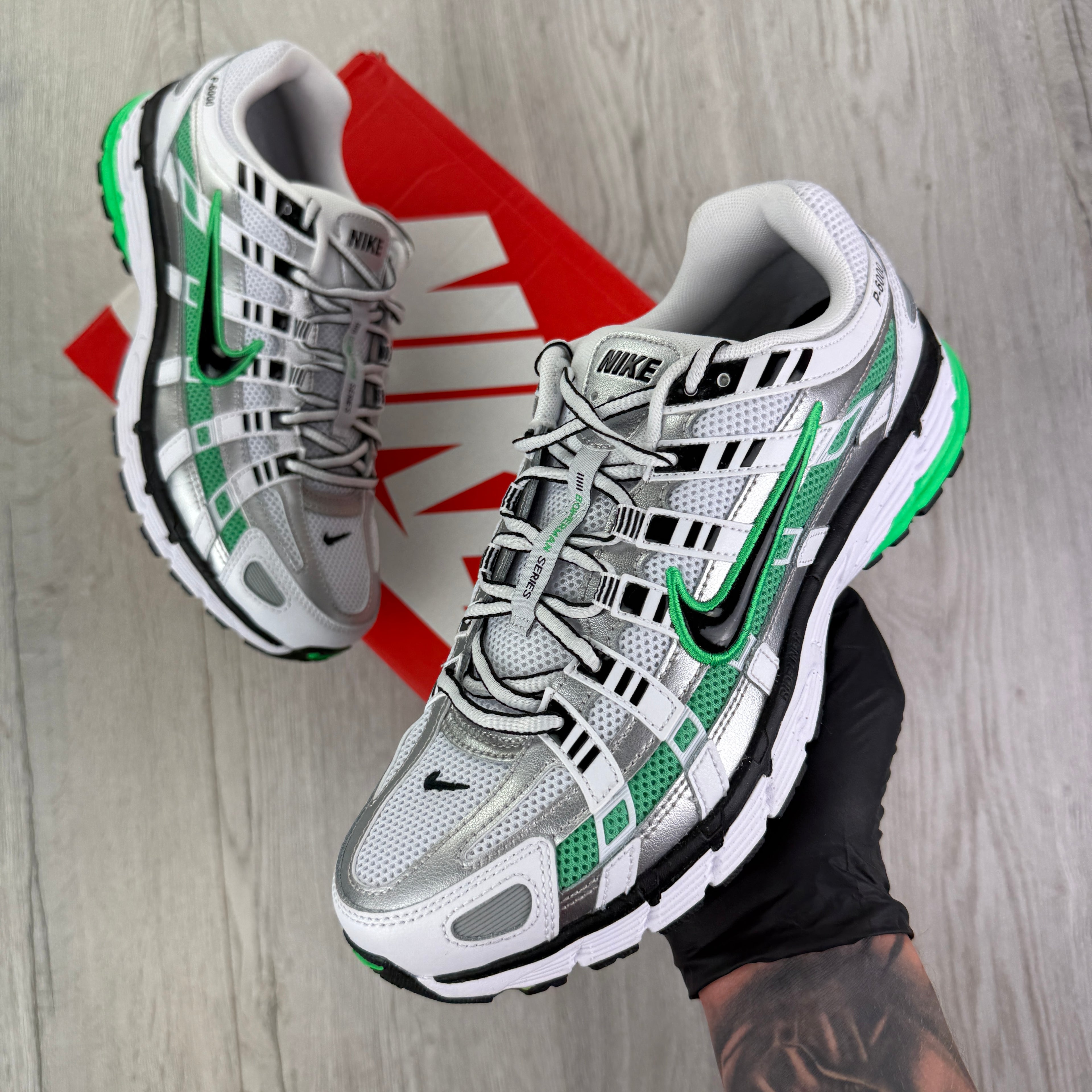 Nike P6000 Men’s White Spring Green Trainers
