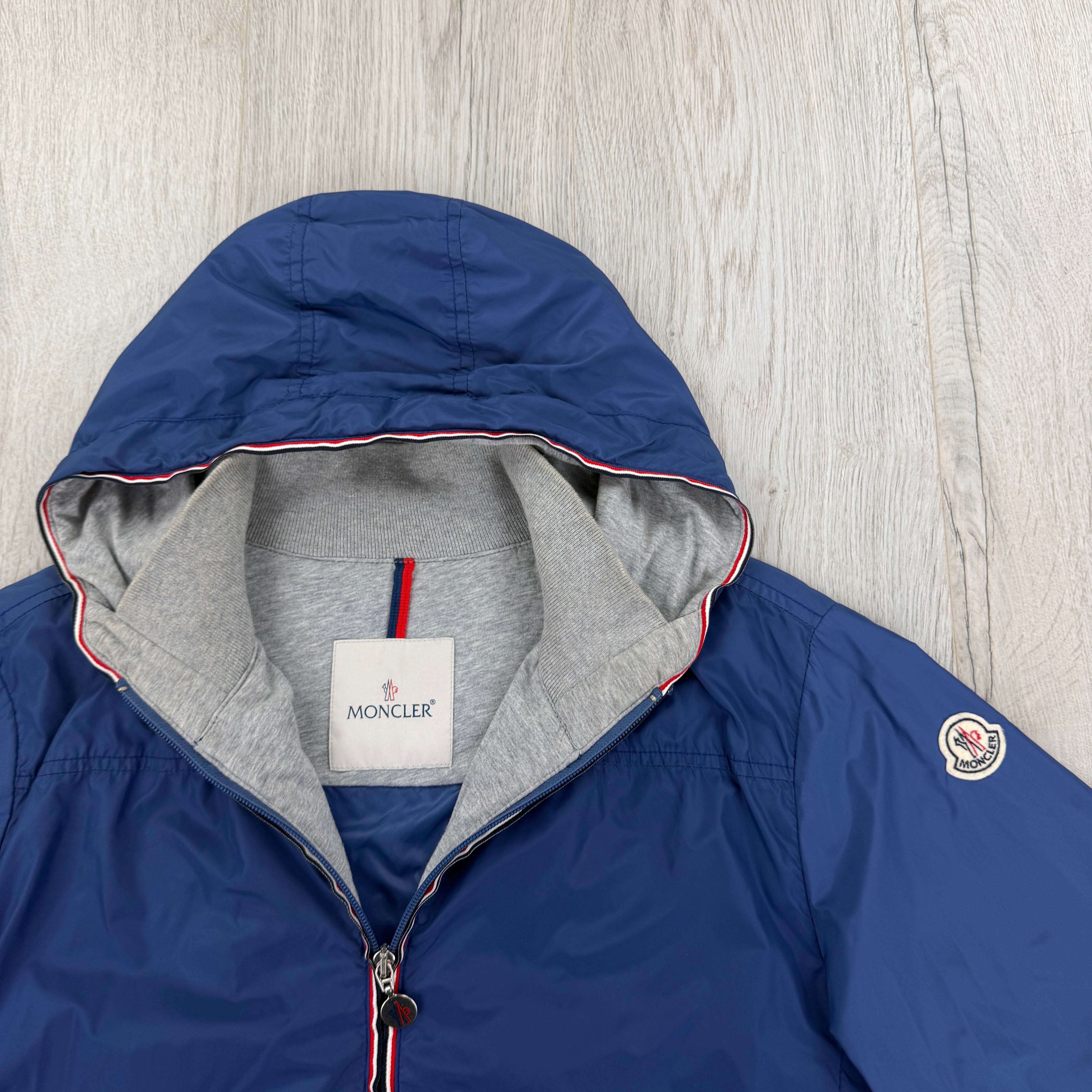 Moncler Urville Giubbotto Men's Blue Windbreaker Jacket - Size 3