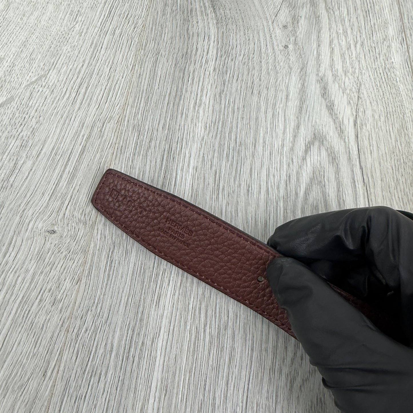 Hermes Men’s Black / Brown Reversible Belt - 90 (Uk 30-34)