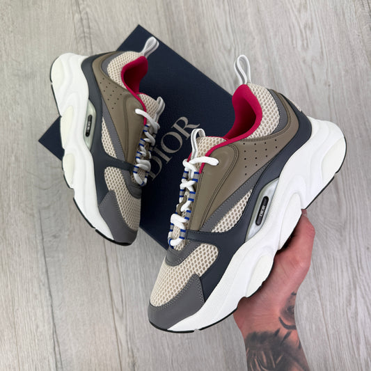Dior B22 Men’s Beige / Purple Trainers - 42 (Fit Uk 7/7.5)
